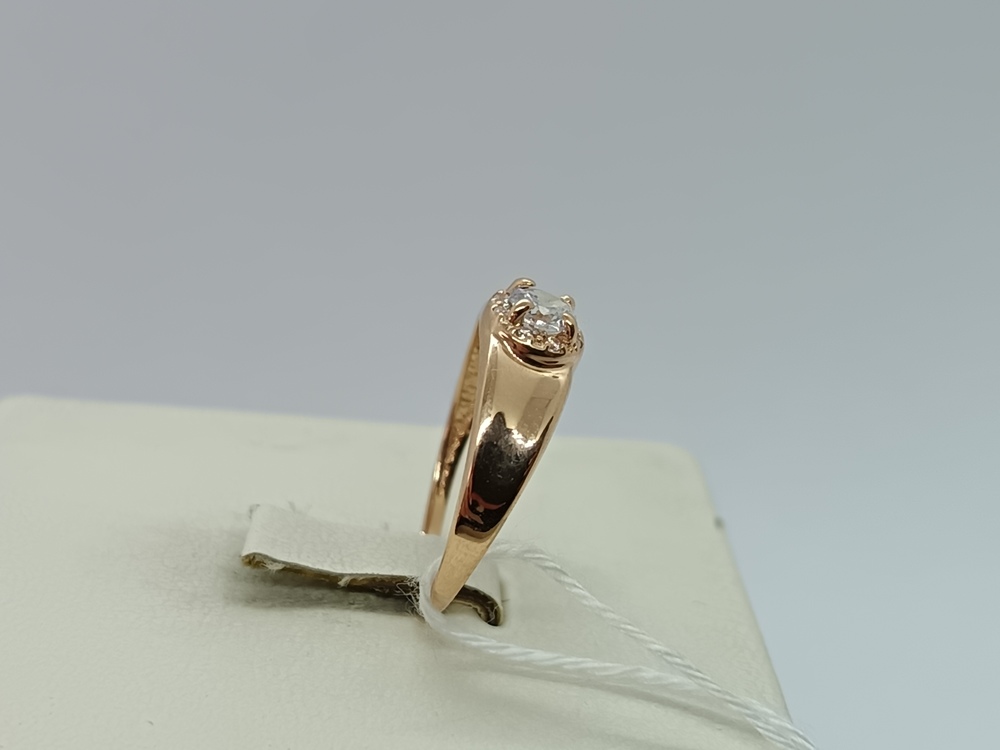 КОЛЬЦО С КАМНЯМИ (Au 585)