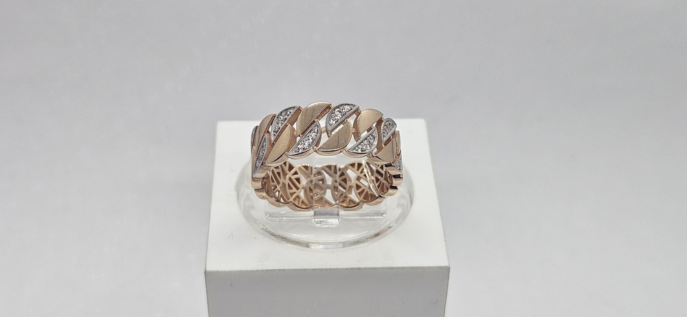 КОЛЬЦО С КАМНЯМИ (Au 585)