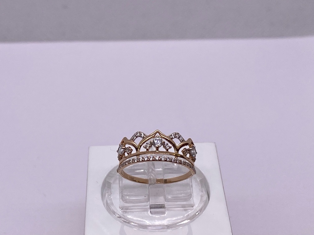 КОЛКМИ585 КОЛЬЦО С КАМНЯМИ (Au 585)