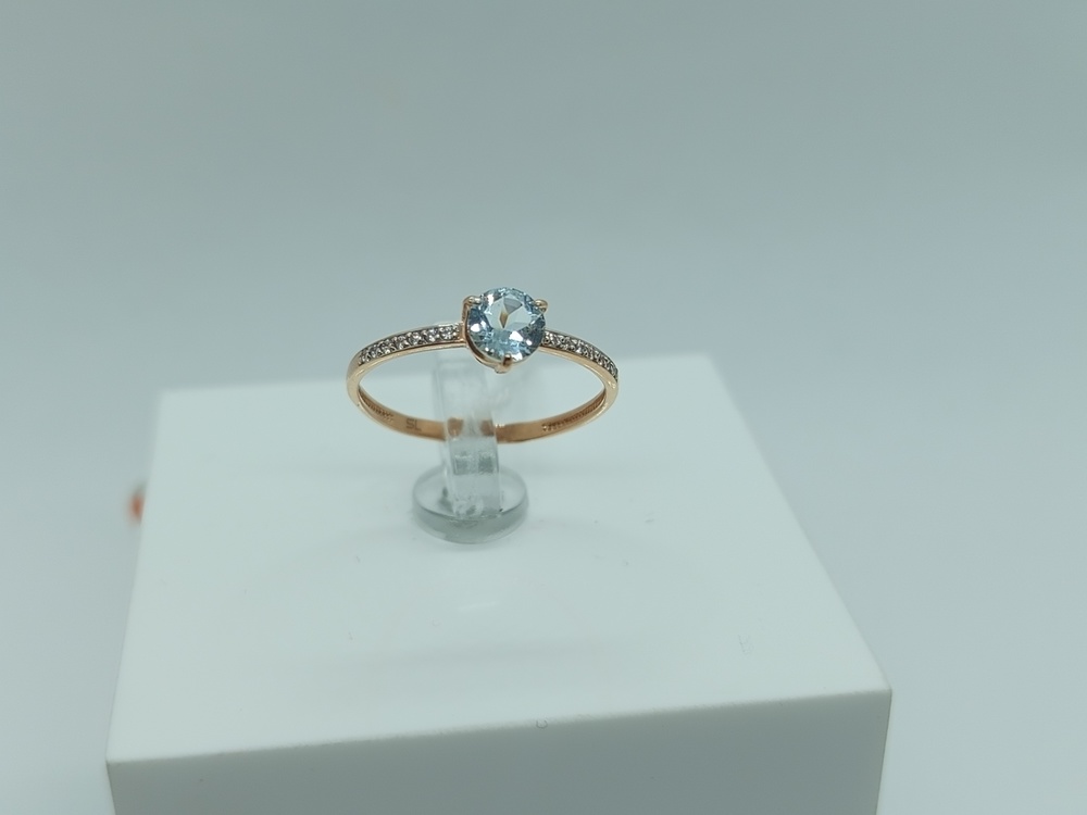 КОЛЬЦО С КАМНЯМИ (Au 585)