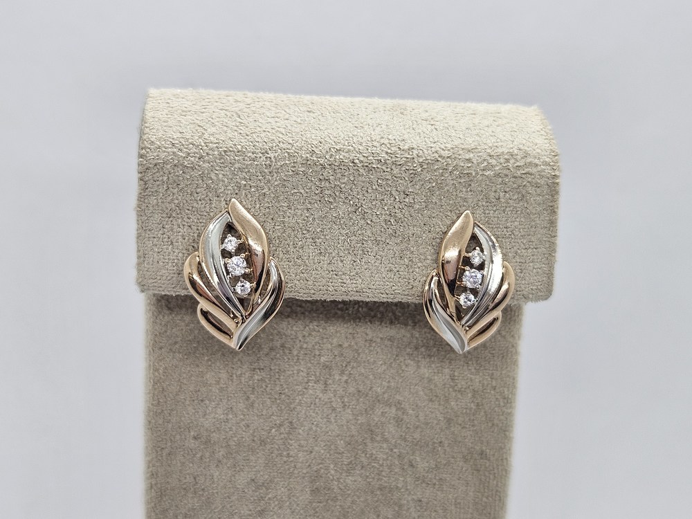 СКМИ585 СЕРЬГИ С КАМНЯМИ (Au 585)