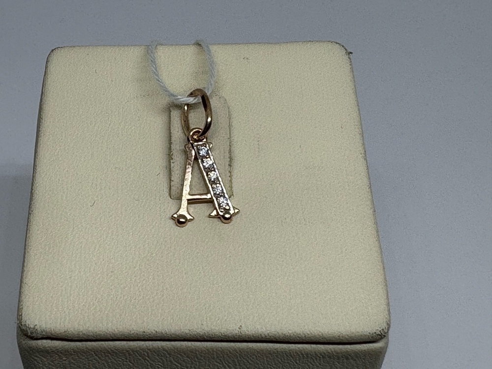 ПОДВЕСКА БУКВА А Au 585