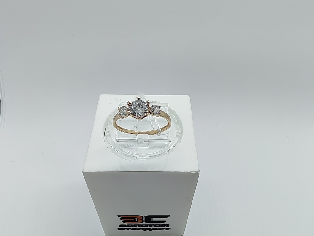 КОЛЬЦО С КАМНЯМИ (Au 585)