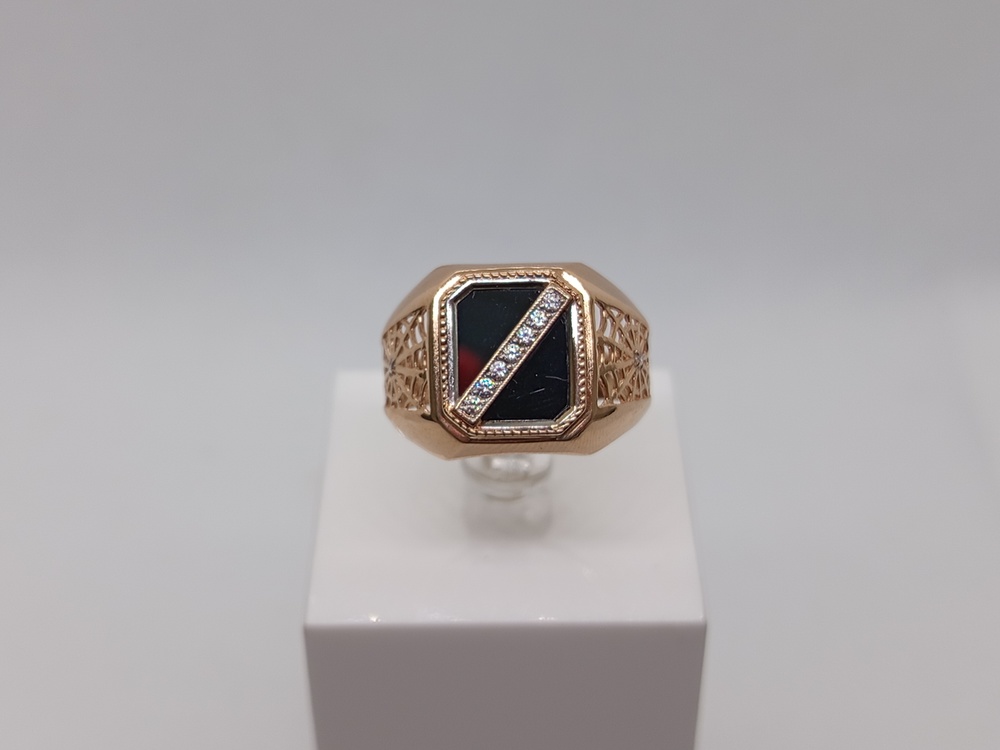 ПЕЧКМИ585 ПЕЧАТКА С КАМНЯМИ (Au 585)