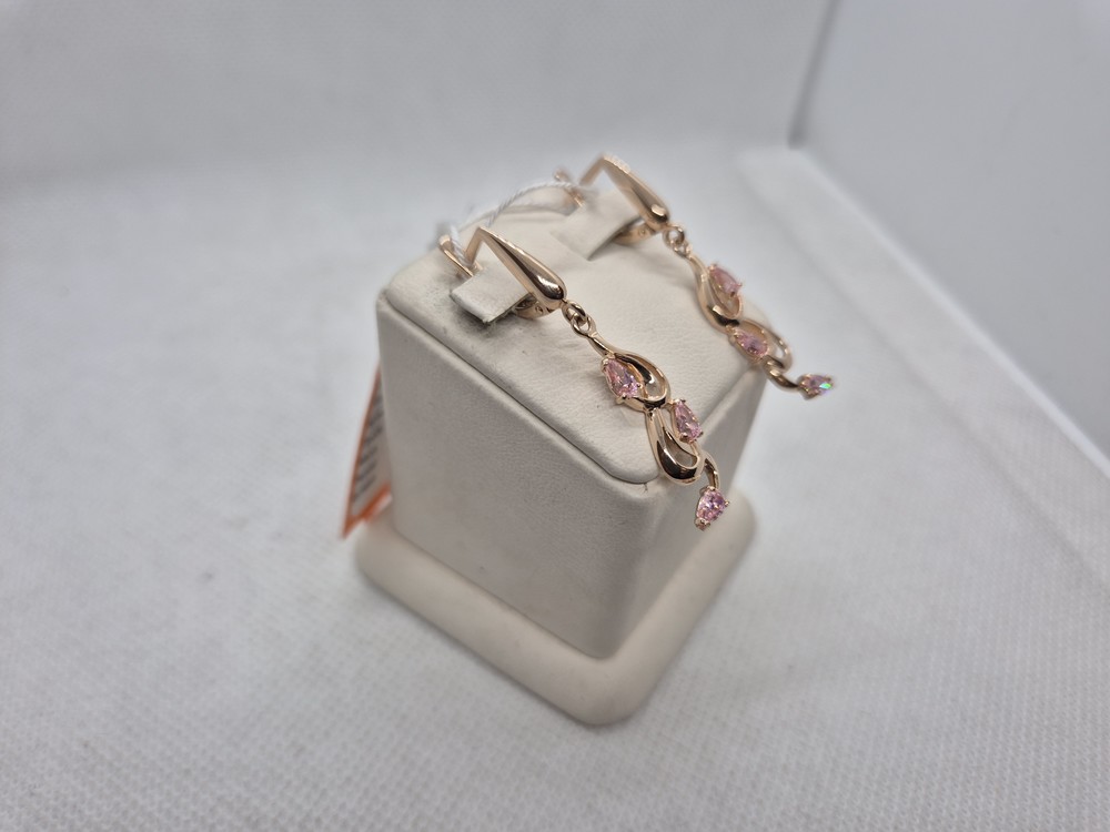 СКМИ585 СЕРЬГИ С КАМНЯМИ (Au 585)