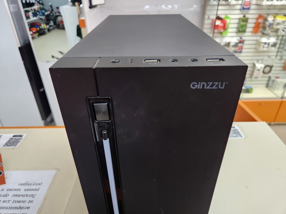 Системный блок Ginzzu; Core i3-10100, GeForce GTX 1050 Ti, 8 Гб, 128 Гб, 1 Tb