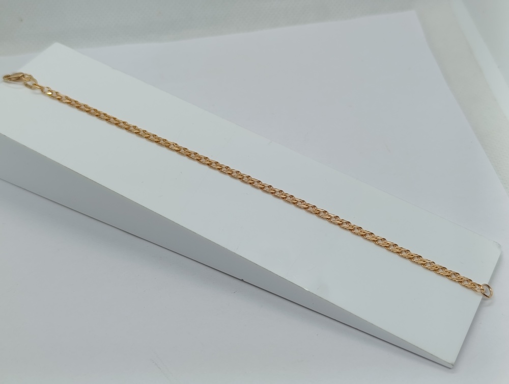 БРАСЛЕТ ПОЛНОВЕСНЫЙ Ромб тройной (Au 585)