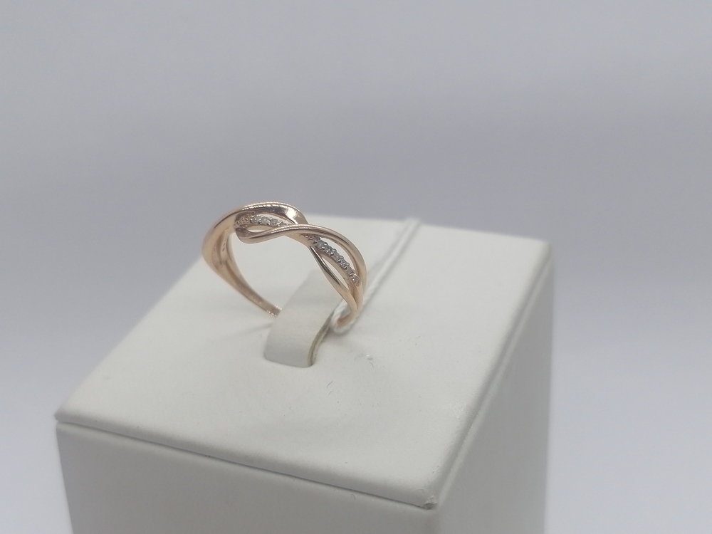 КОЛЬЦО С КАМНЯМИ (Au 585)