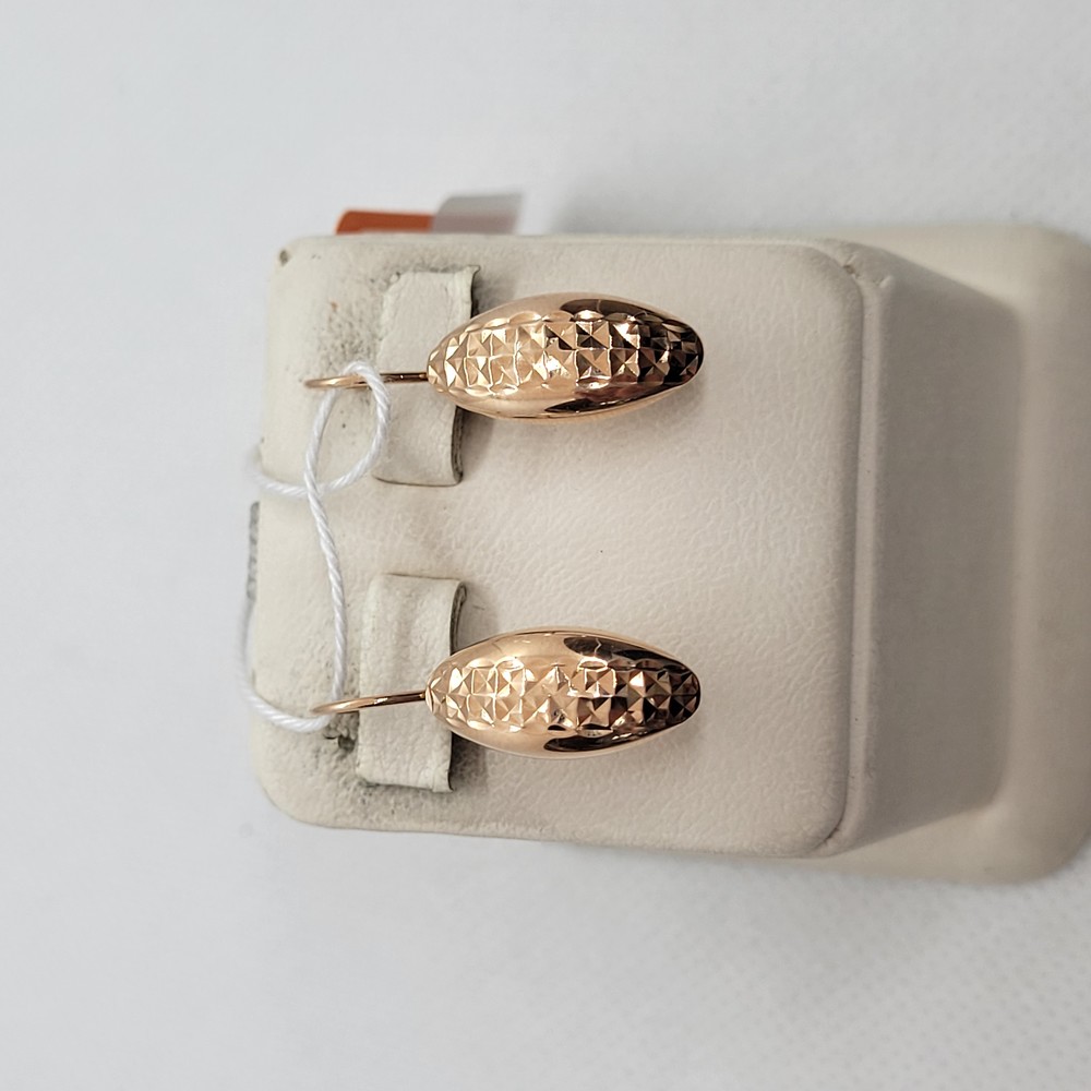 СБКМ585 СЕРЬГИ БЕЗ КАМНЯ (Au 585)