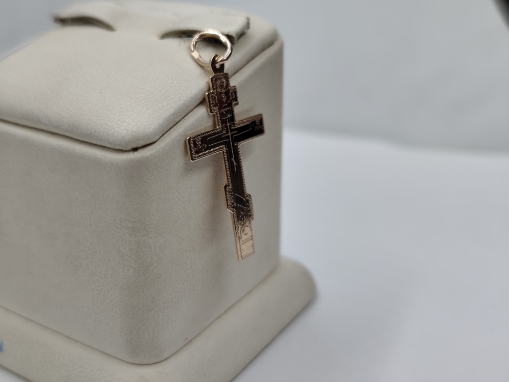 ПОДВЕСКА КРЕСТ без камня (Au 585)