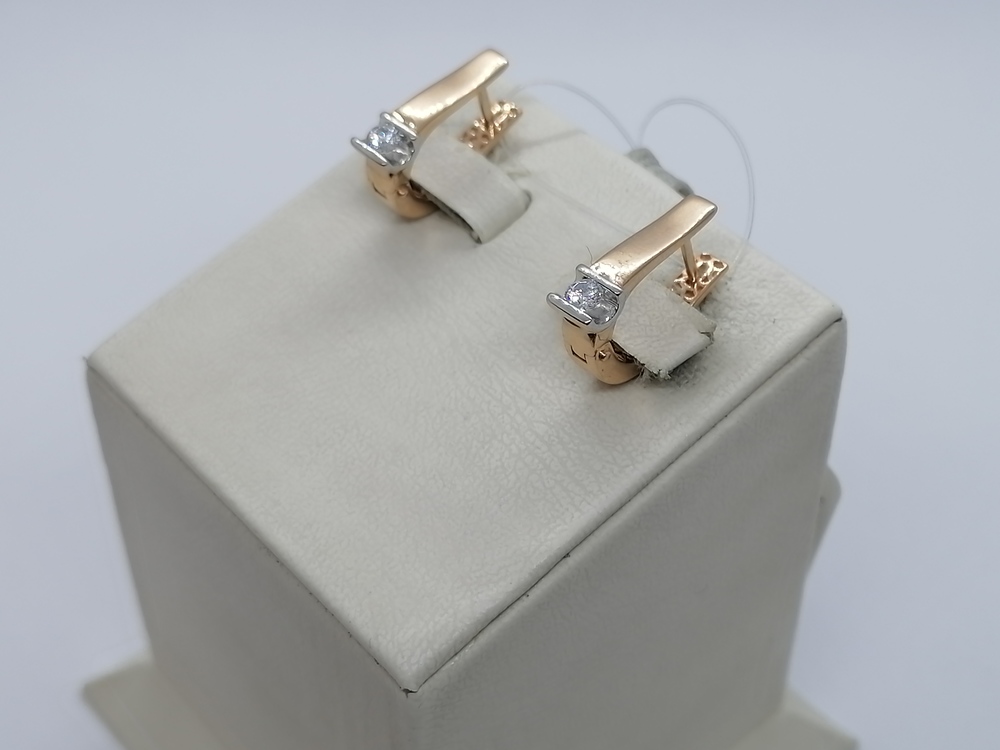 СЕРЬГИ С КАМНЕМ (Au 585)