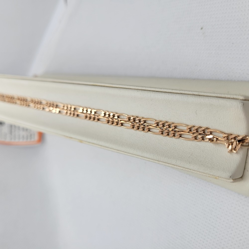 ЦЛФК585 ЦЕПЬ ПОЛНОВЕСНАЯ Фигаро(картье) (Au 585) ЦЛФК585 ЦЕПЬ ПОЛНОВЕСНАЯ Фигаро(картье) (Au 585)