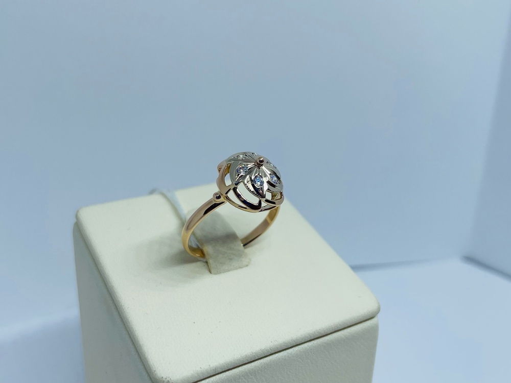 КОЛКМИ585 КОЛЬЦО С КАМНЯМИ (Au 585)