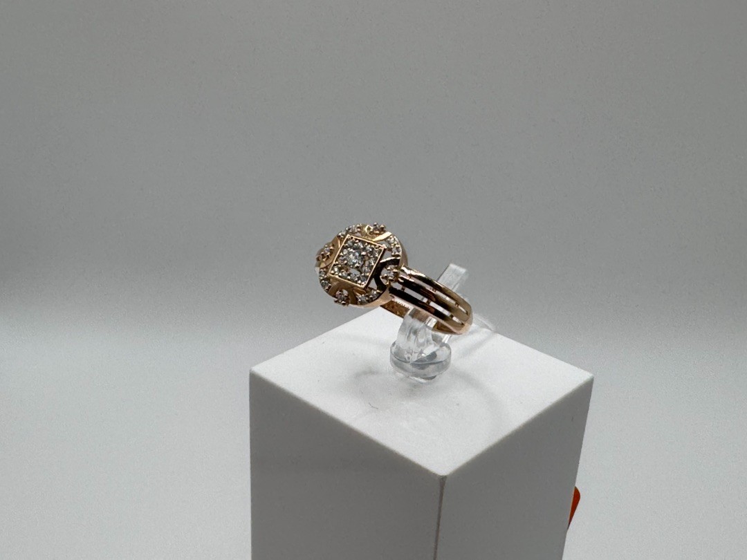 КОЛКМИ585 КОЛЬЦО С КАМНЯМИ (Au 585)