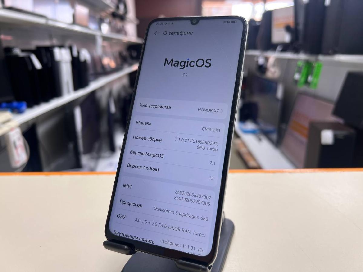 Смартфон Honor X7 4/128