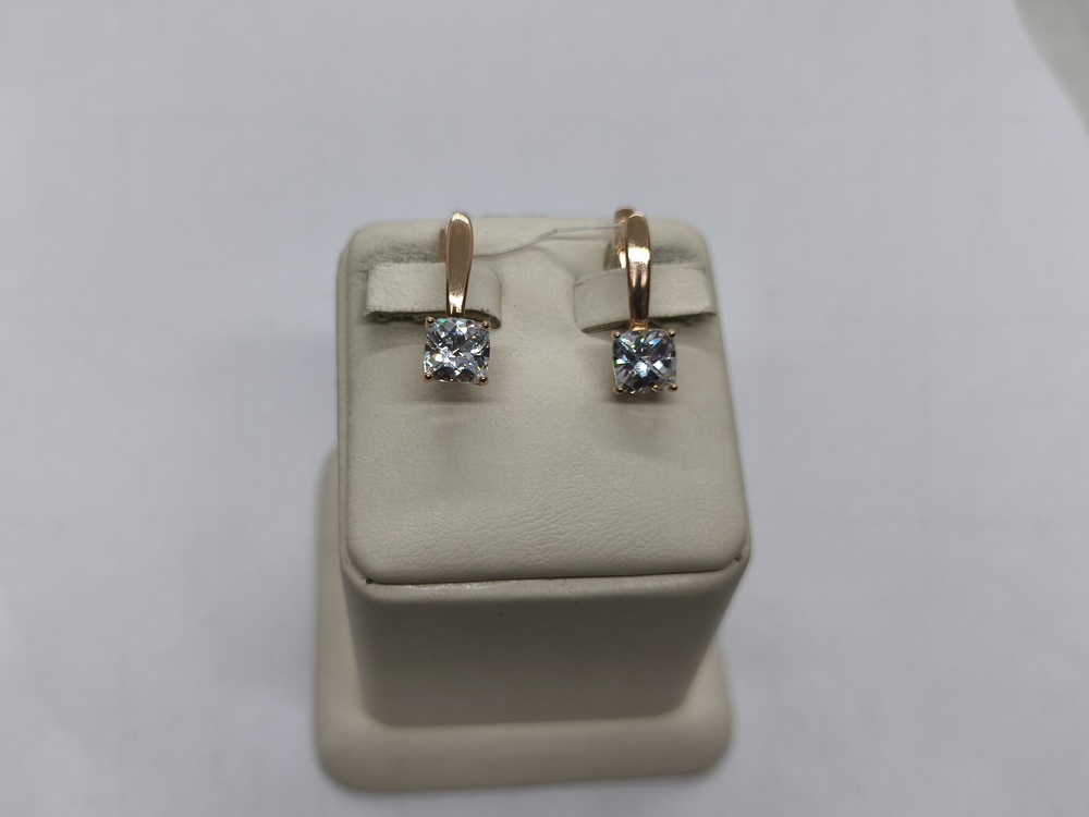 СЕРЬГИ С КАМНЕМ (Au 585)