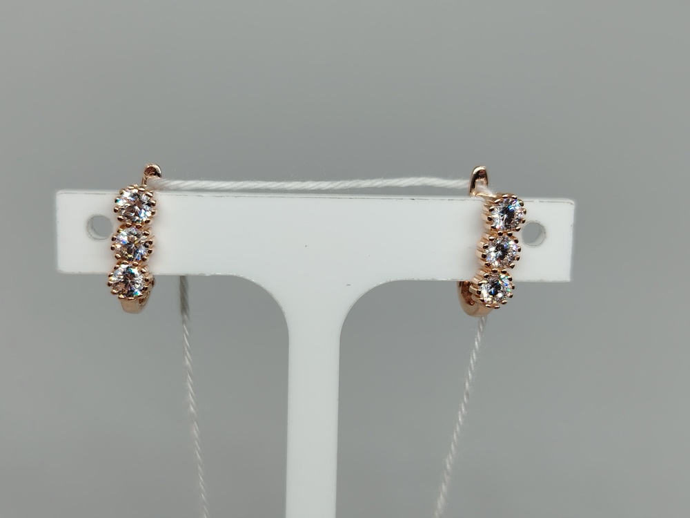 СКМИ585 СЕРЬГИ С КАМНЯМИ (Au 585)