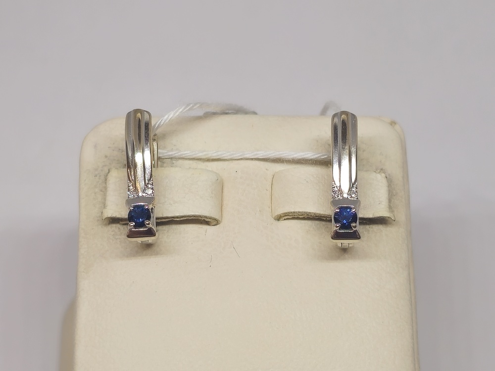 СКМИ585 СЕРЬГИ С КАМНЯМИ (Au 585)