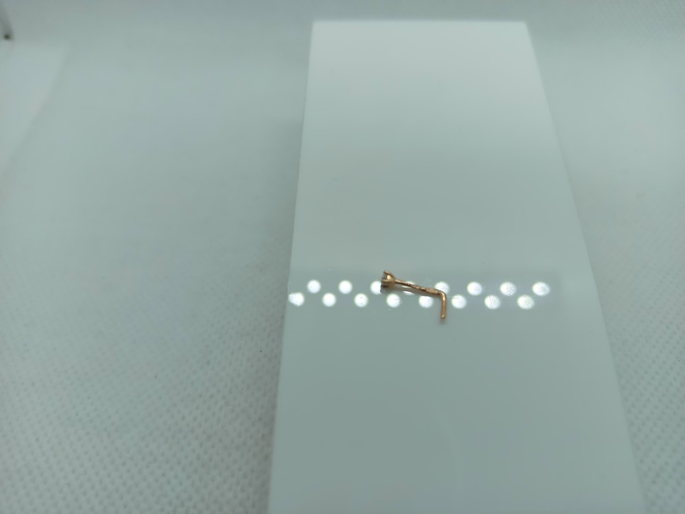 ПИРСИНГ С КАМНЕМ (Au 585)