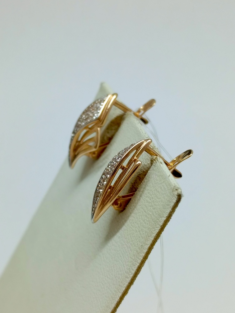 СЕРЬГИ С КАМНЯМИ (Au 585)