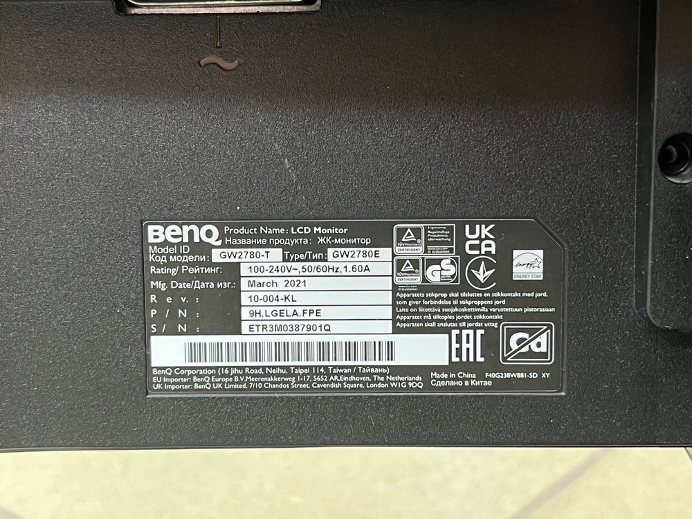 Монитор BenQ GW2780T