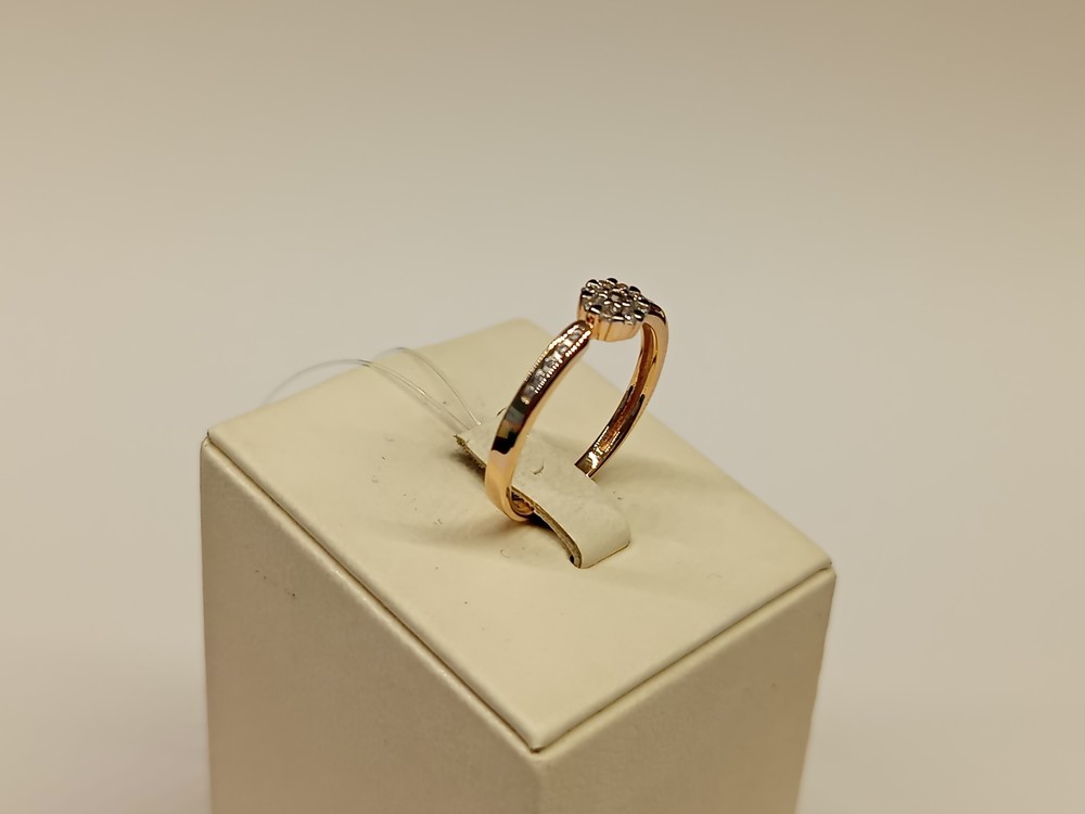 КОЛЬЦО С КАМНЯМИ (Au 585)