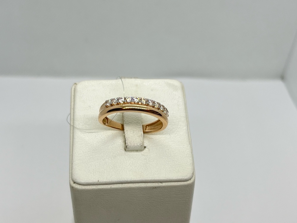 КОЛЬЦО С КАМНЯМИ (Au 585)