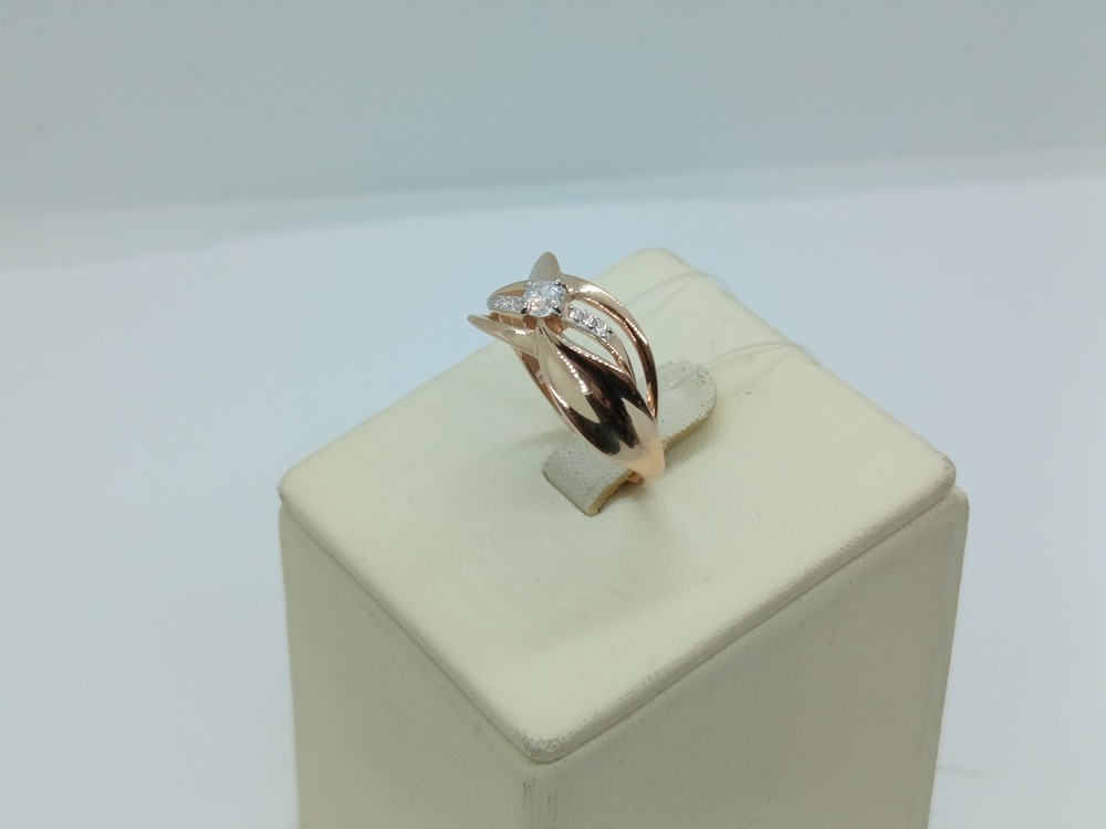 КОЛЬЦО С КАМНЯМИ (Au 585)