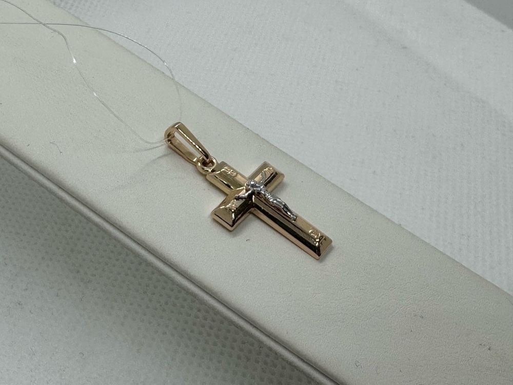 ПОДВЕСКА КРЕСТ без камня (Au 585)