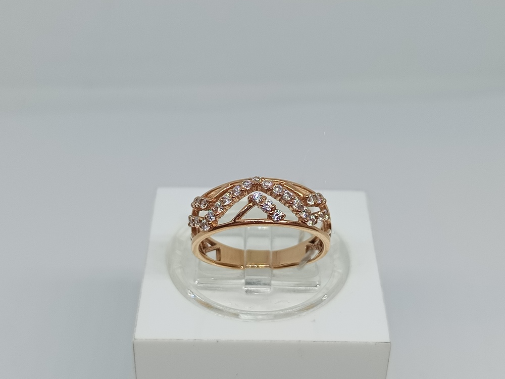 КОЛКМИ585 КОЛЬЦО С КАМНЯМИ (Au 585)