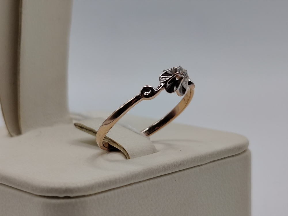 КОЛЬЦО БРИЛЛИАНТ Au 585