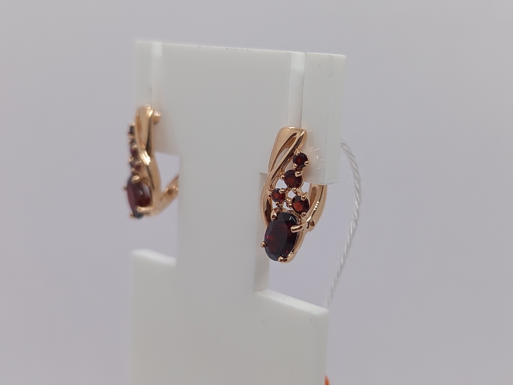 СКМИ585 СЕРЬГИ С КАМНЯМИ (Au 585)