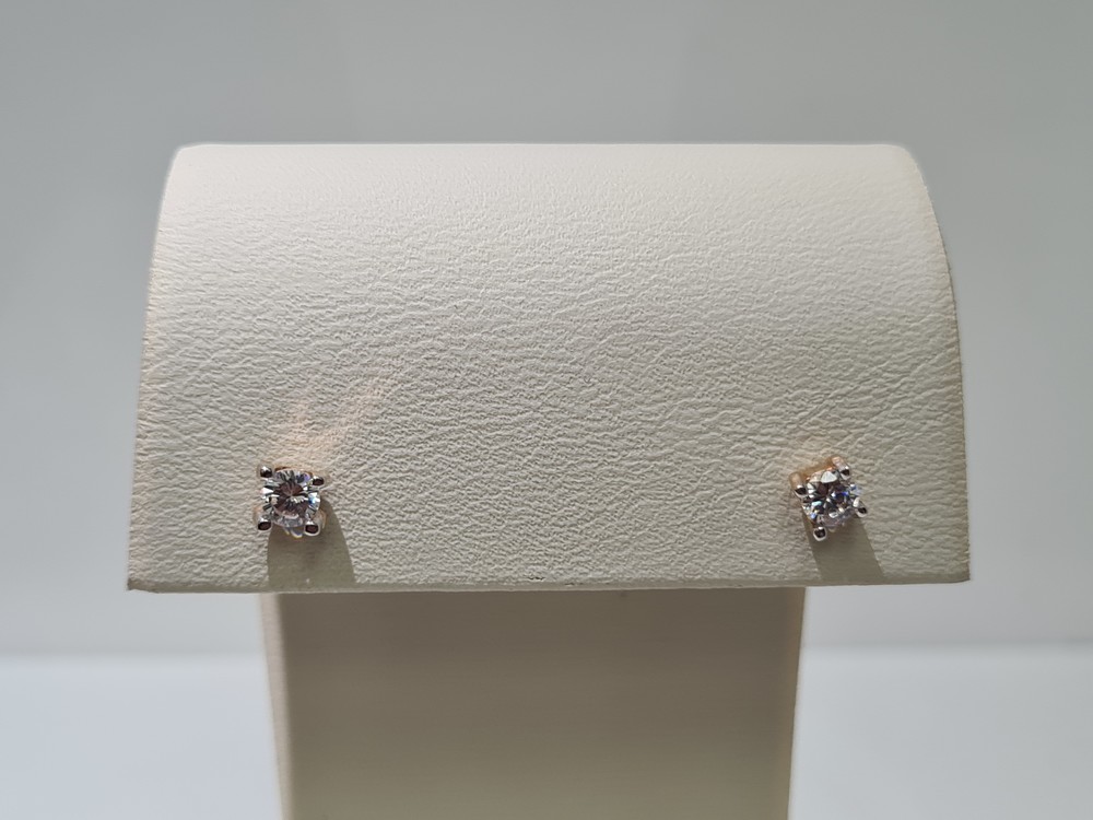 СЕРЬГИ ПУСЕТЫ с камнем (Au 585)