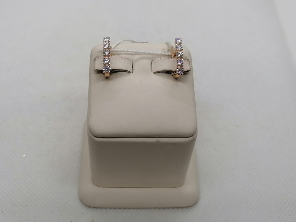 СКМИ585 СЕРЬГИ С КАМНЯМИ (Au 585)