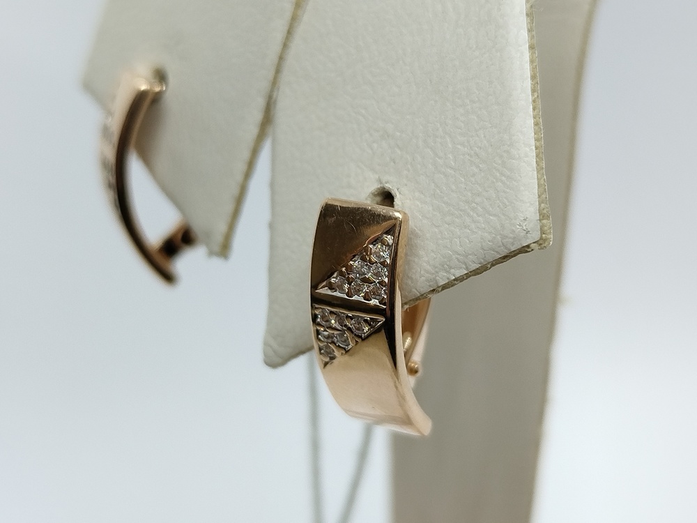 СКМИ585 СЕРЬГИ С КАМНЯМИ (Au 585)