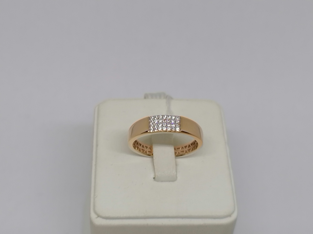 КОЛЬЦО С КАМНЯМИ (Au 585)