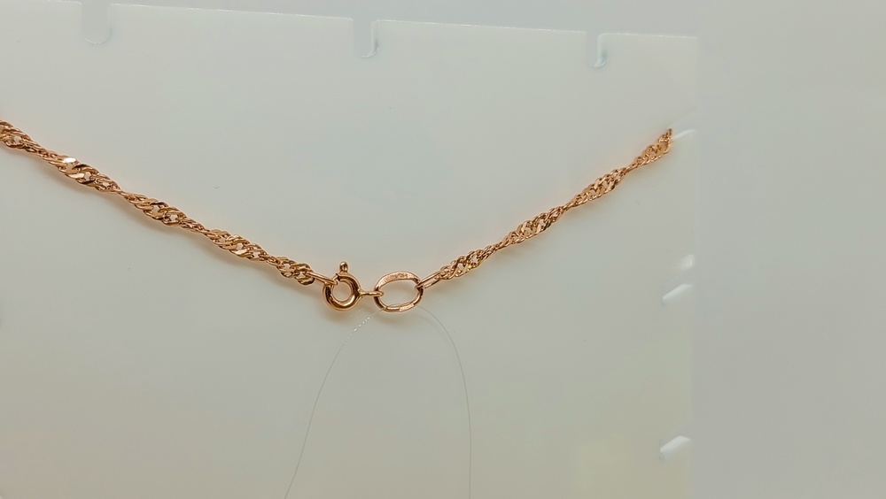 ЦЕПЬ ПУСТОТЕЛАЯ Сингапур (Au 585)