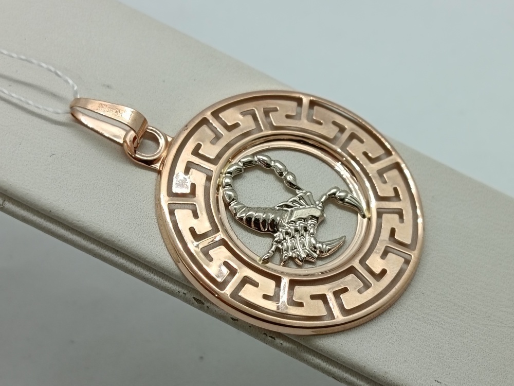 ПОДВЕСКА ЗНАК ЗОДИАКА СКОРПИОН (Au 585)