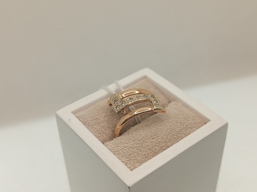 КОЛКМИ585 КОЛЬЦО С КАМНЯМИ (Au 585)