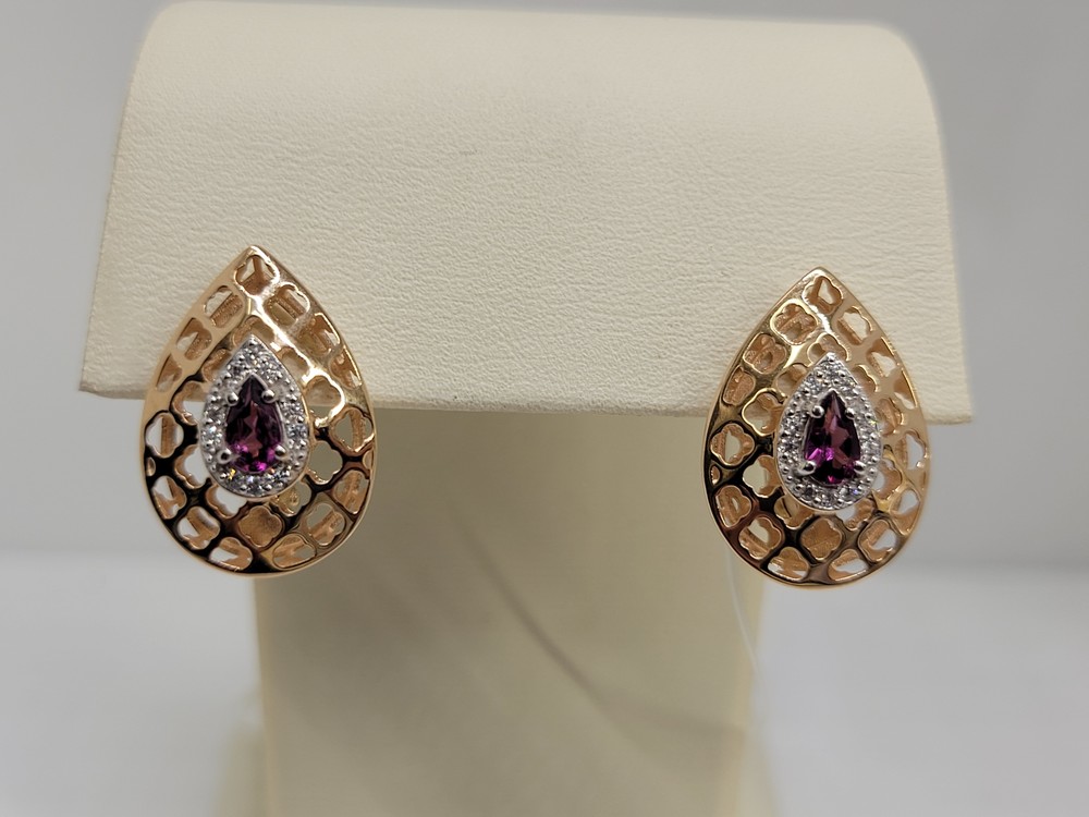 СЕРЬГИ С КАМНЯМИ (Au 585)