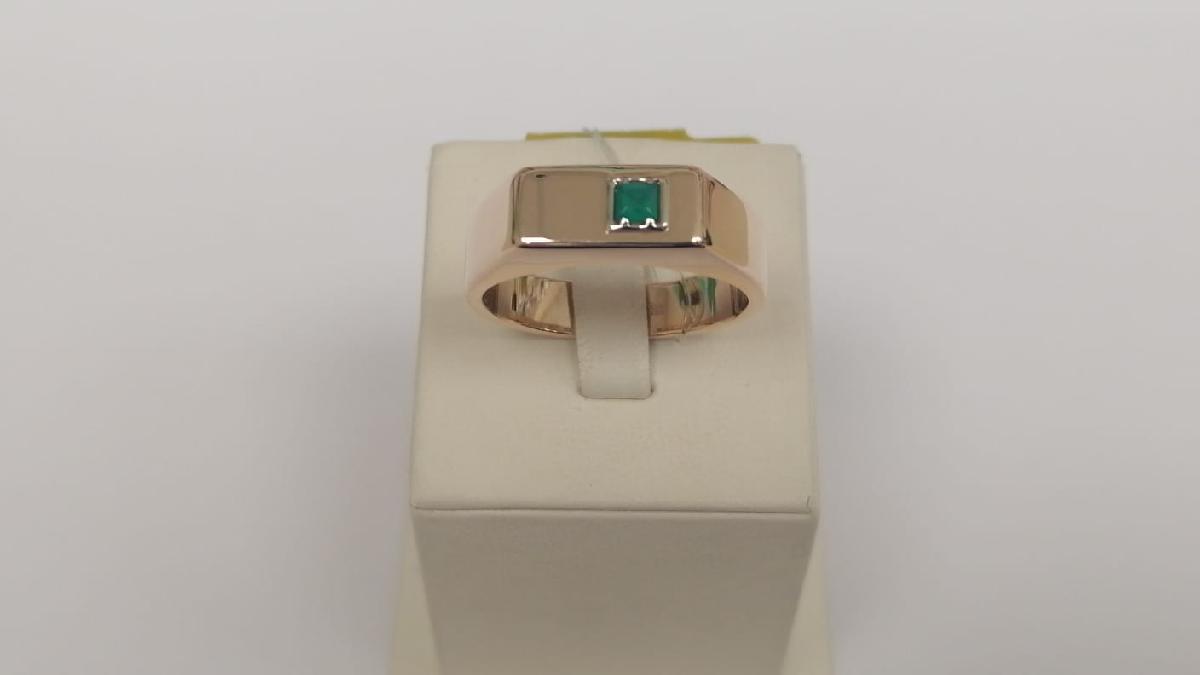 КОЛЬЦО ПЕЧАТКА с камнем (Au 585)