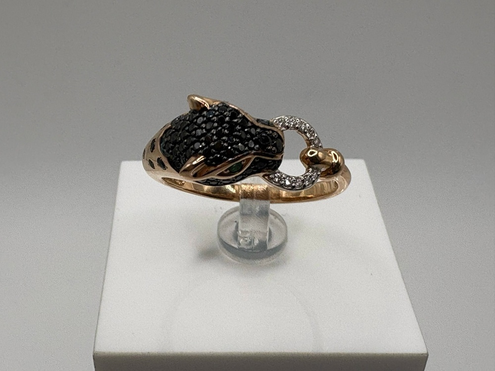 КОЛЬЦО С КАМНЯМИ (Au 585)