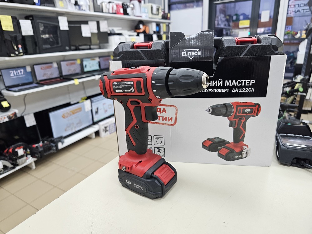 Шуруповерт Elitech ДА 122СЛ
