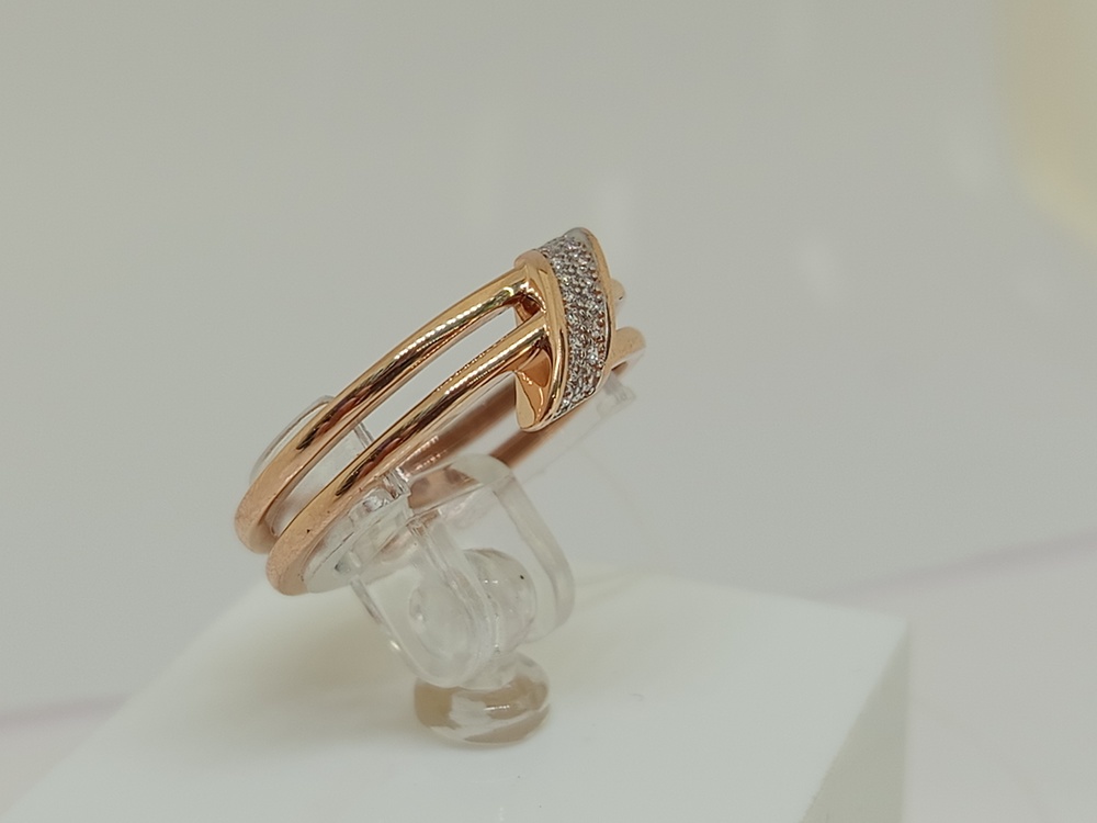 КОЛЬЦО С КАМНЯМИ (Au 585)