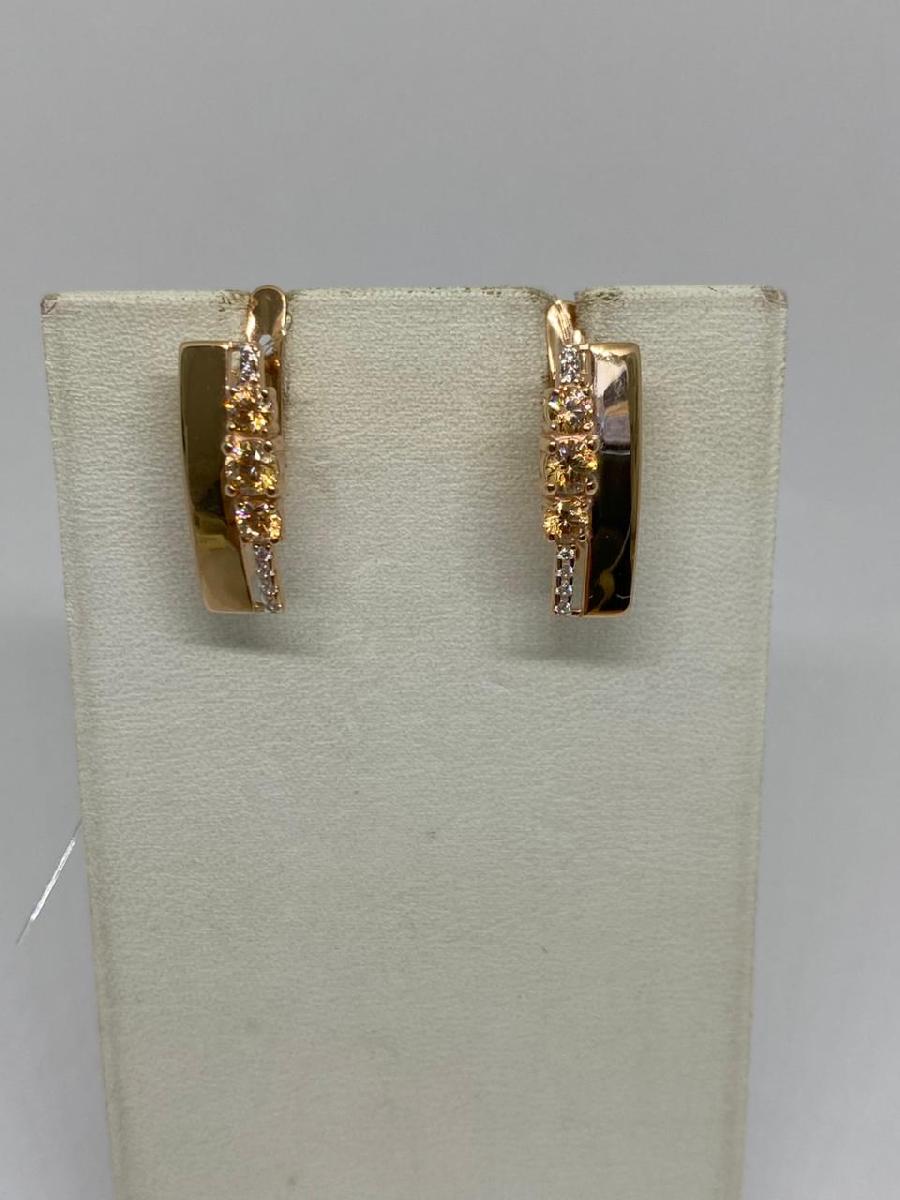 СЕРЬГИ С КАМНЯМИ (Au 585)