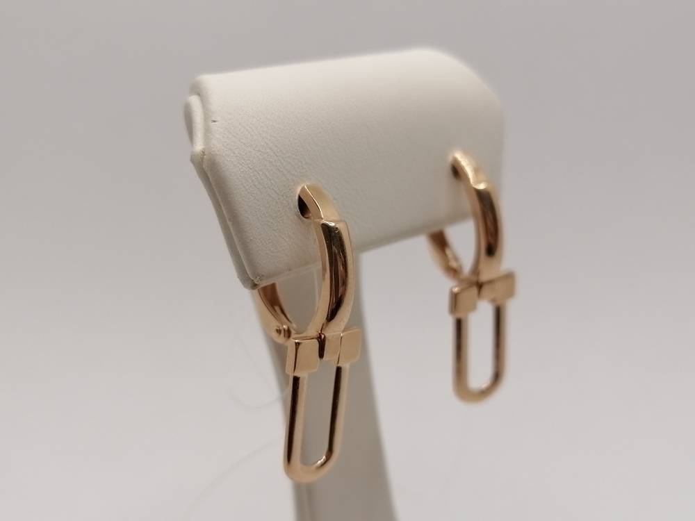 СЕРЬГИ БЕЗ КАМНЯ (Au 585)