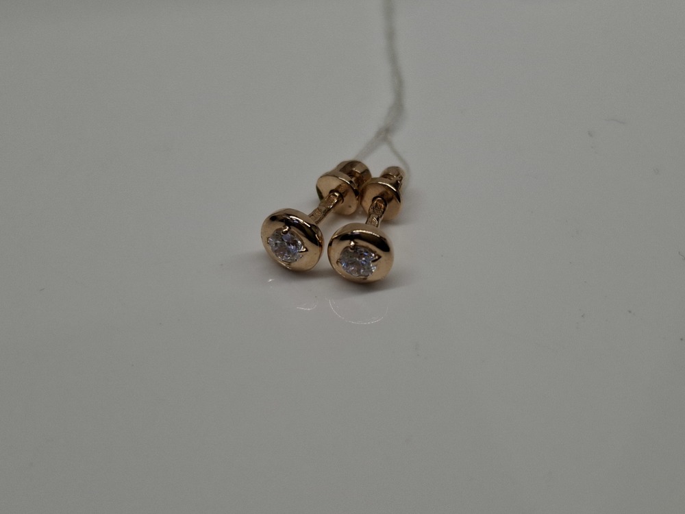 СПУС585 СЕРЬГИ ПУСЕТЫ (Au 585)