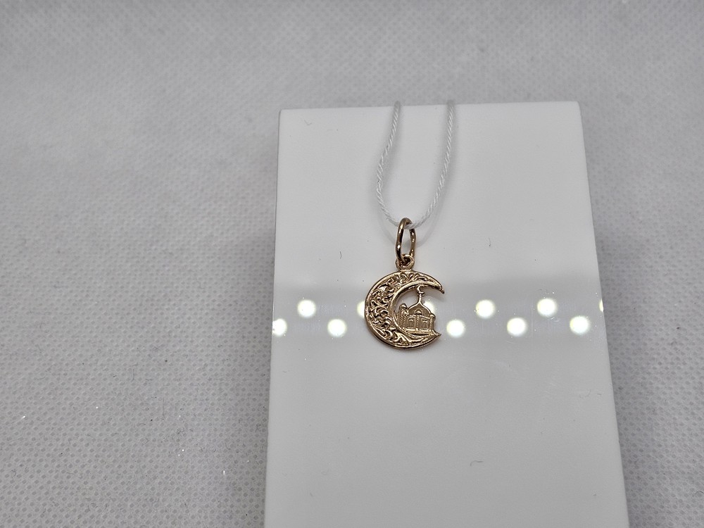 ПОДПБК585 ПОДВЕСКА ПОЛУМЕСЯЦ БЕЗ КАМНЯ (Au 585)