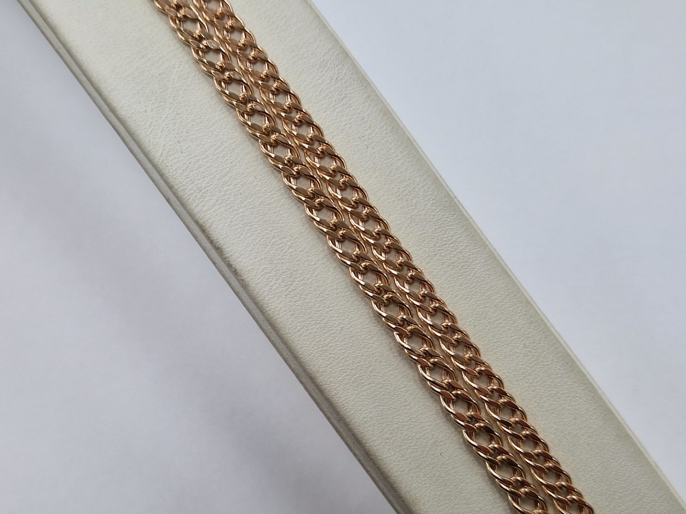 ЦЕПЬ ПУСТОТЕЛАЯ Ромб двойной (Au 585)