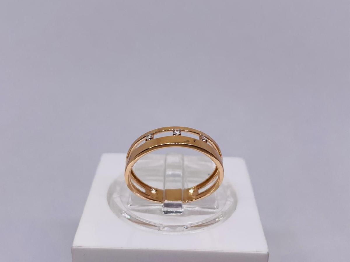 КОЛЬЦО С КАМНЯМИ (Au 585)